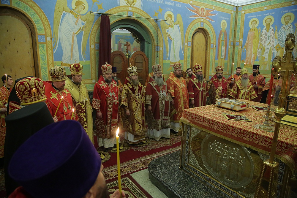 Всенощное бдение в канун дня памяти влмч. Екатерины в Троицком кафедральном соборе г. Екатеринбург