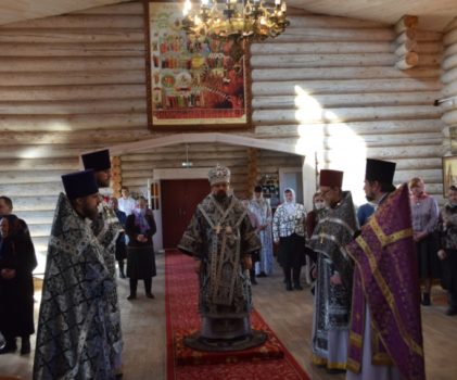 Литургия Преждеосвященных даров в храме преп.Геннадия Костромского поселка Антропово