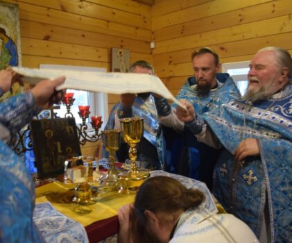 Праздник Боголюбской иконы Божией Матери в Успенском храме с.Вешка