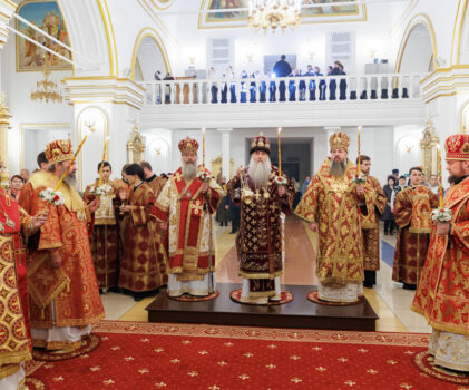 Всенощное бдение в Спасо-Вознесенском кафедральном соборе г.Симбирска