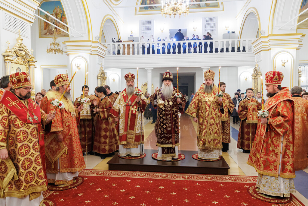 Всенощное бдение в Спасо-Вознесенском кафедральном соборе г.Симбирска