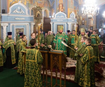 Канун памяти преподобного Ферапонта Монзенского в кафедральном соборе г.Костромы