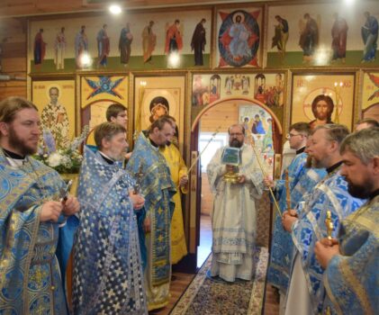 Праздничное богослужение в храме Успения Божией Матери с.Рубцово