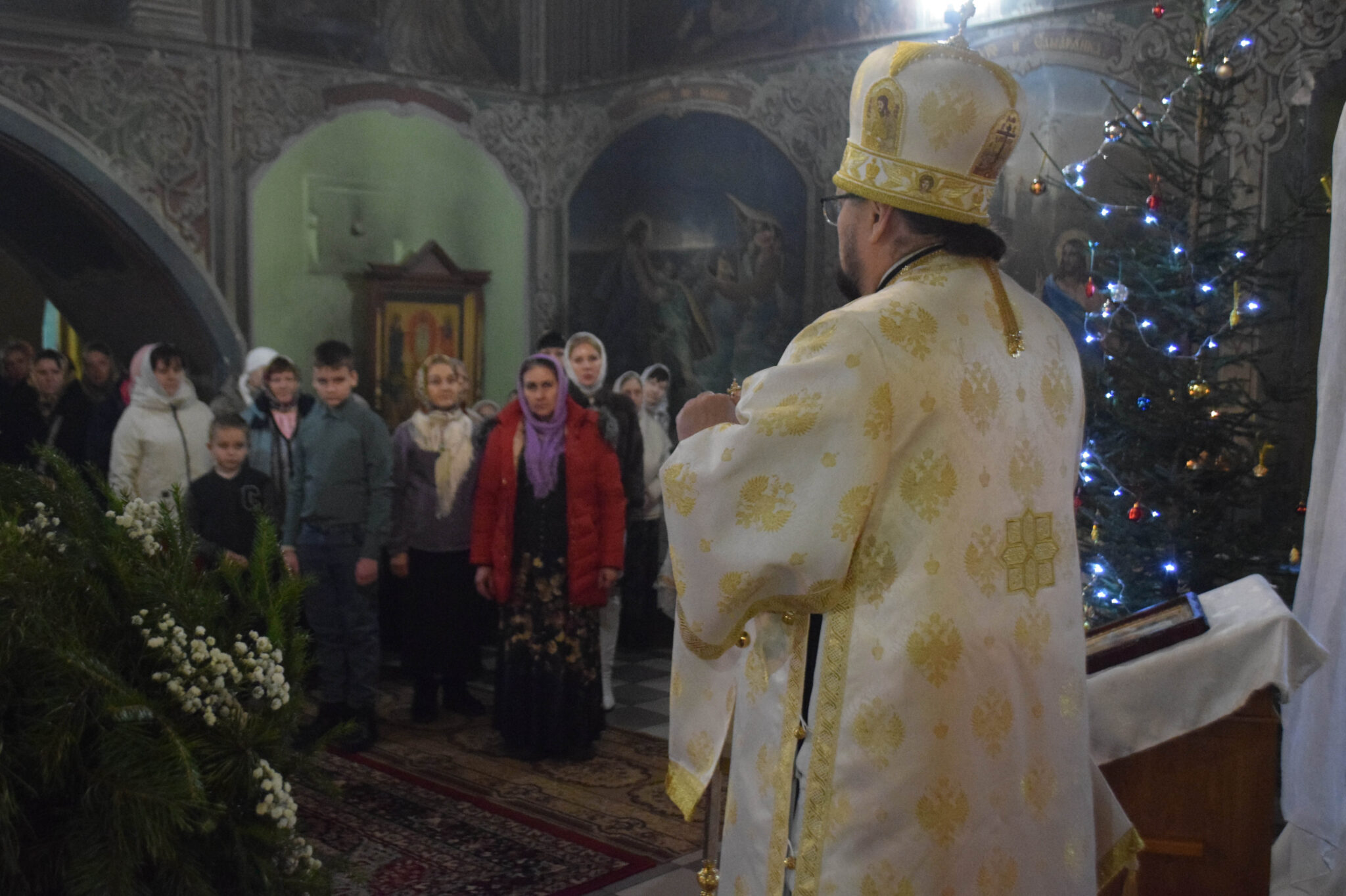 ПРАЗДНИК РОЖДЕСТВА ХРИСТОВА. Праздничное ночное богослужение в соборе Рождества Христова г.Макарьев