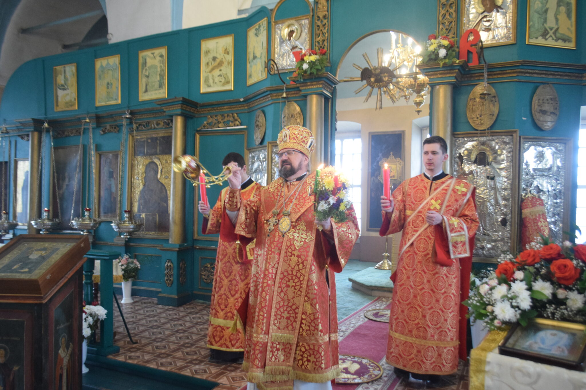 Светлая Среда. Пасхальное богослужение в Преображенском соборе г.Солигалич