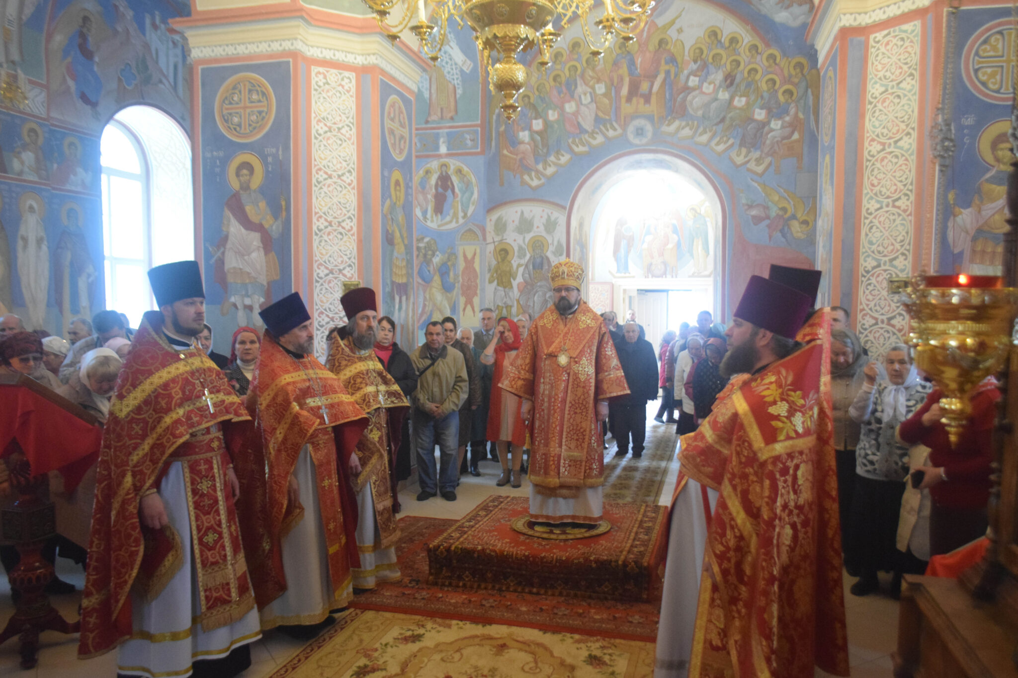 Соборное пасхальное богослужение в храме Воскресения Христова с.Гусево