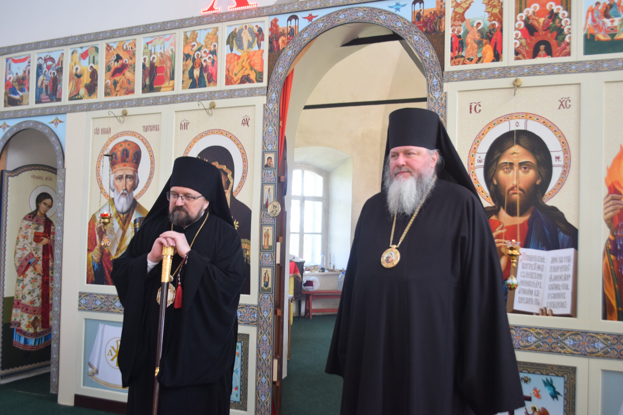 Соборное архиерейское богослужение в храме архистратига Михаила с.Михайловское